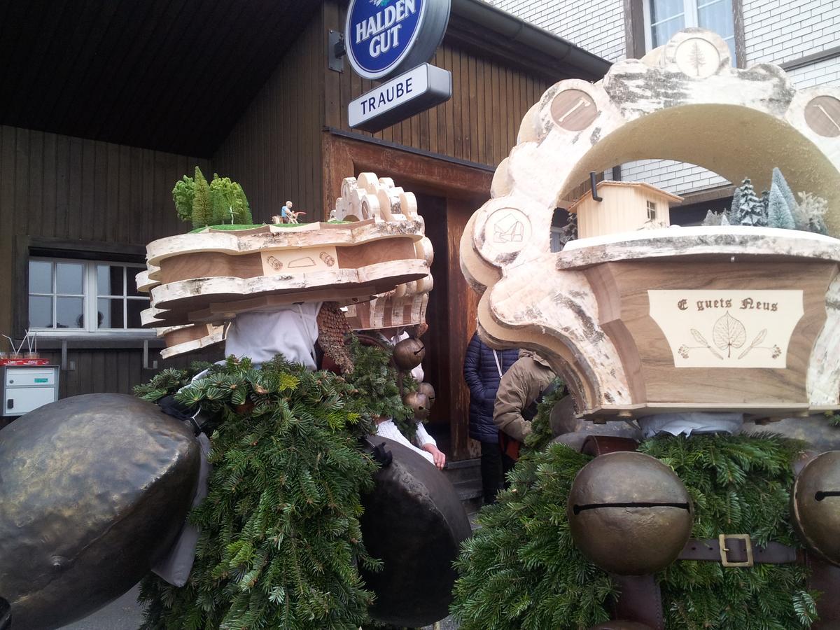 Hotel Garni Traube B&B Schwellbrunn Exterior foto